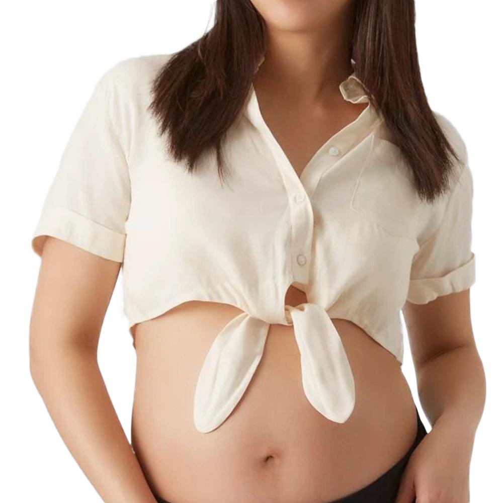 Mamalicious Top Écru Femme Mamalicious Melani