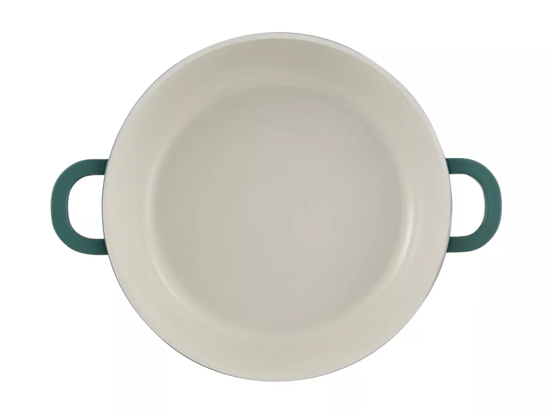 Marmite basse Ø24x6,5cm en fonte d'aluminium EXCALIBUR avec couvercle Bergner