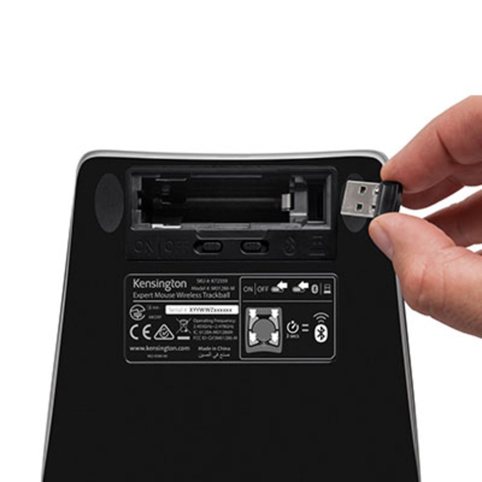 Kensington - Expert Trackball trådløs - Sort