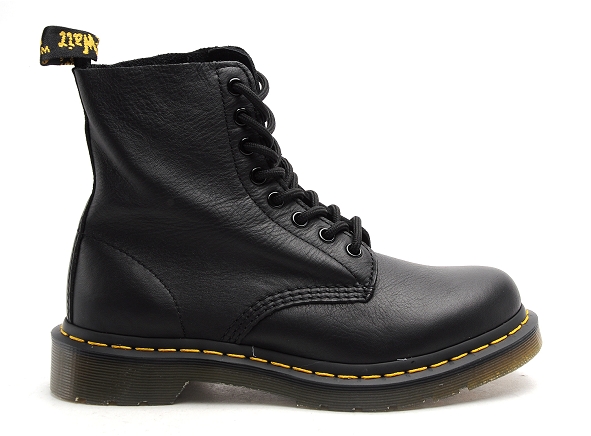Dr martens boots bottine plates femme pascal virginia noir