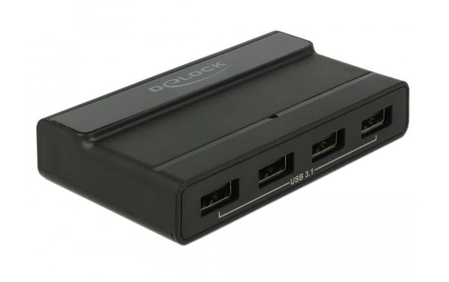 USB-Hub 64053 4x USB-ADelock Externer USB 3.1 4 Port Hub mit 10 Gbps