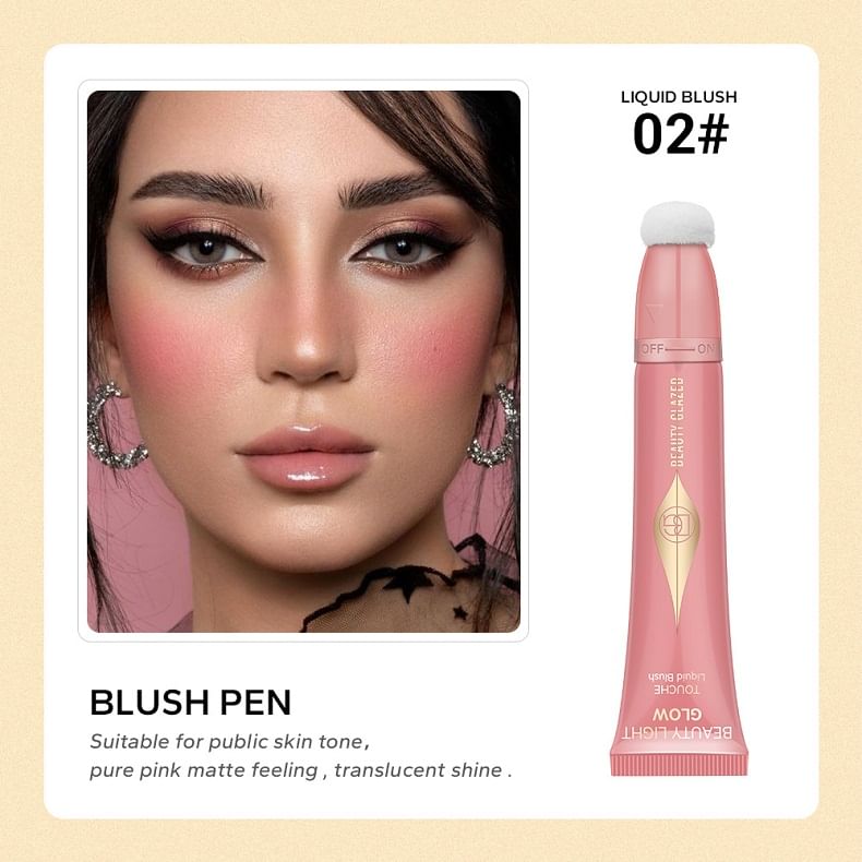 BEAUTY GLAZED - Vloeibare blush - 3 kleuren