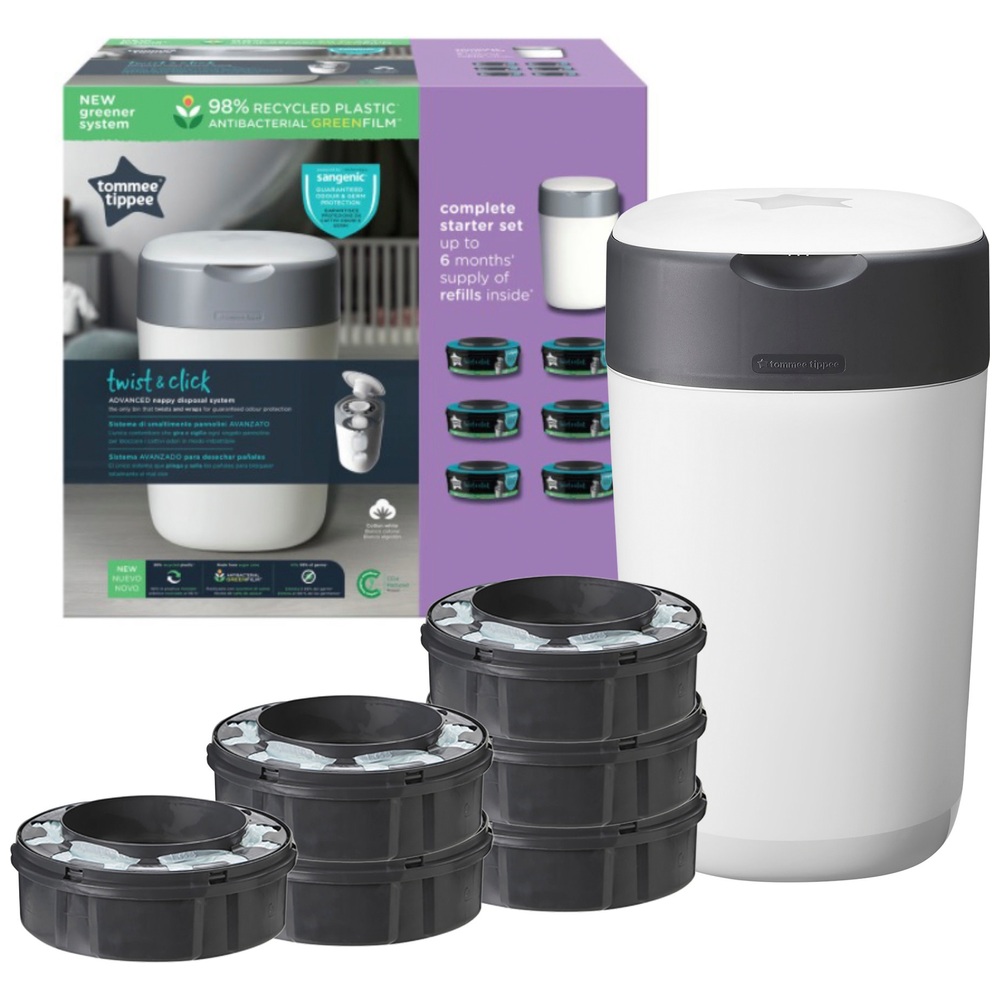 Tommee Tippee Twist & Click Advanced Windeleimer Starterset