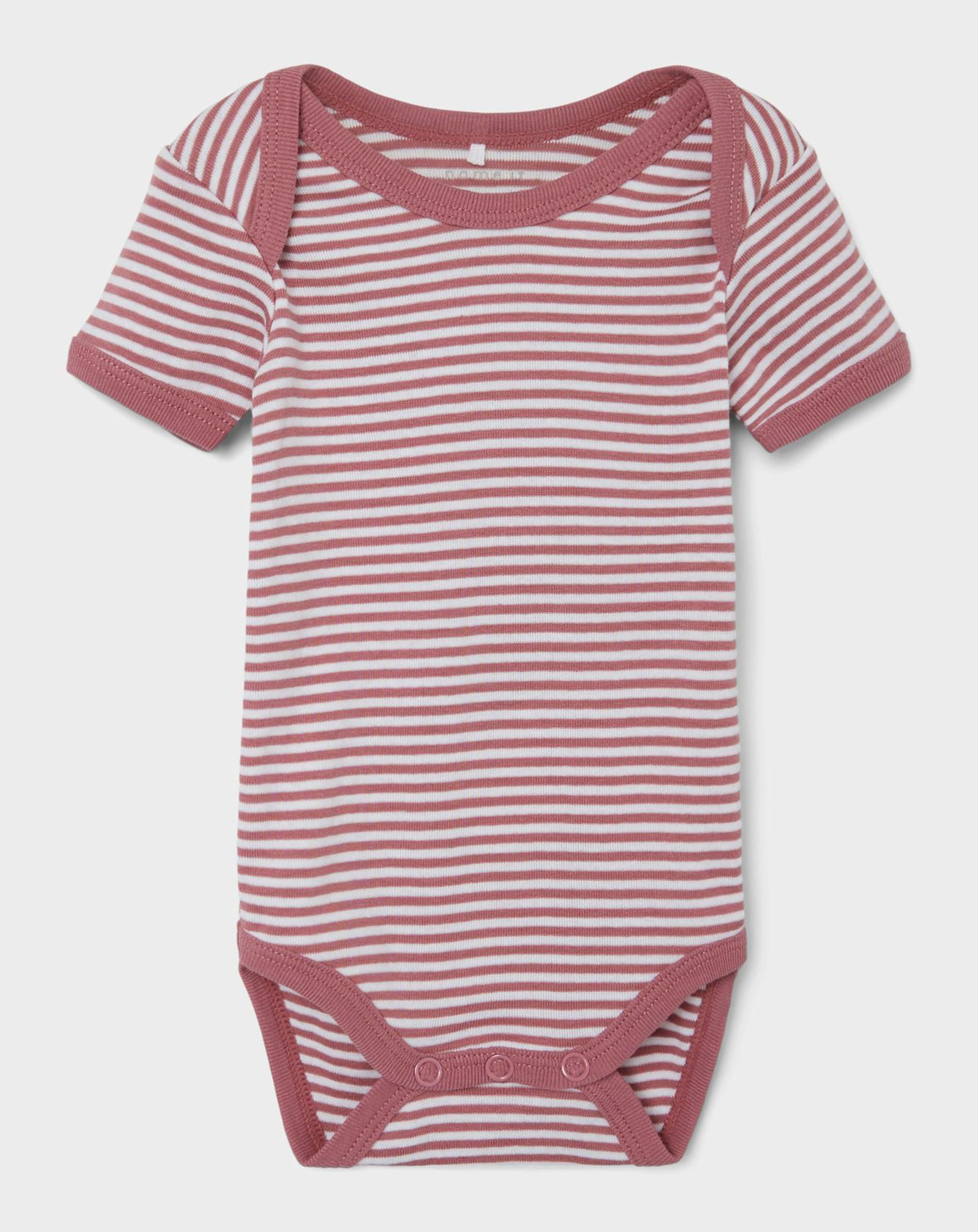 Kurzarmbody NBNBODY 3er-Pack in mesa rose