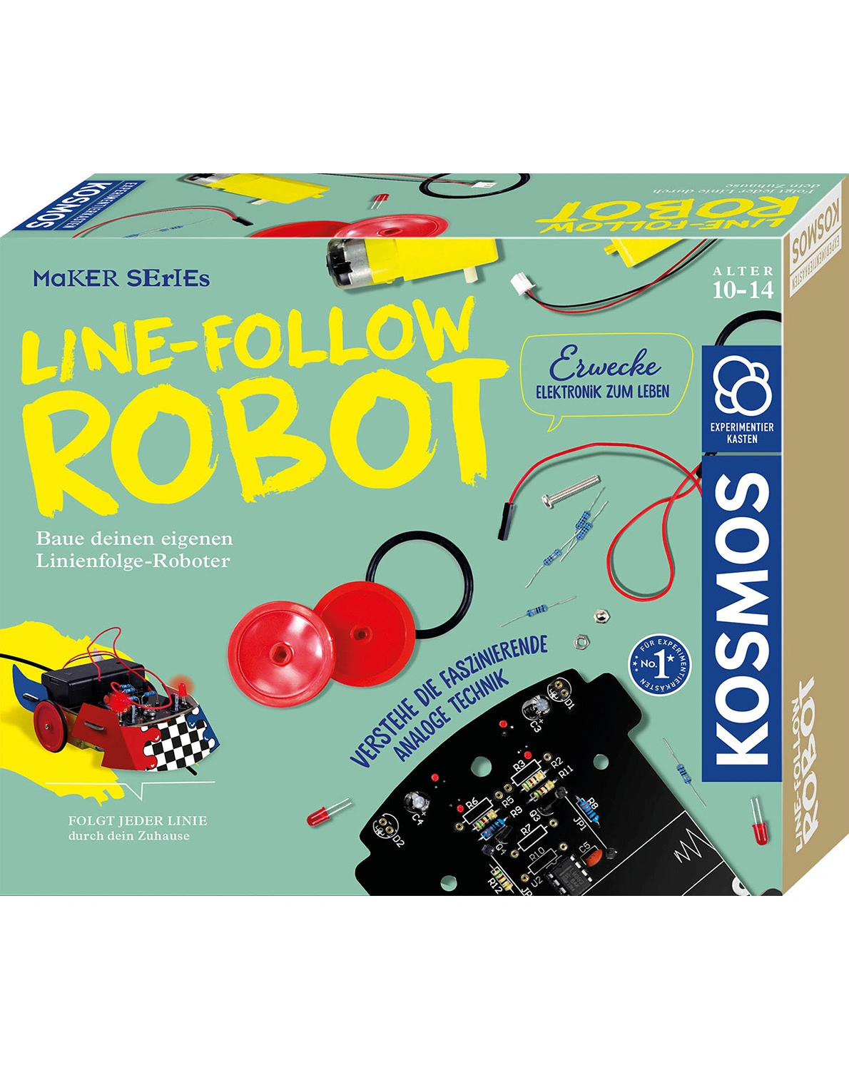 Bausatz LINE-FOLLOW ROBOT in bunt