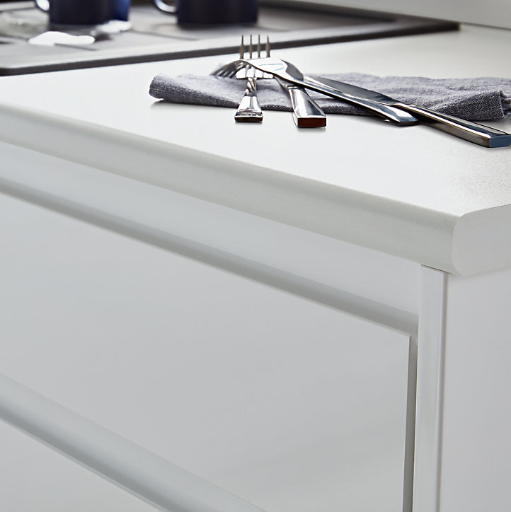 Porte de colonne de cuisine Garcinia blanc brillant L. 60 cm x H. 62 cm GoodHome