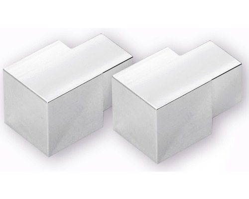 Hoekstuk Dural Squareline Aluminium Grijs 11 mm