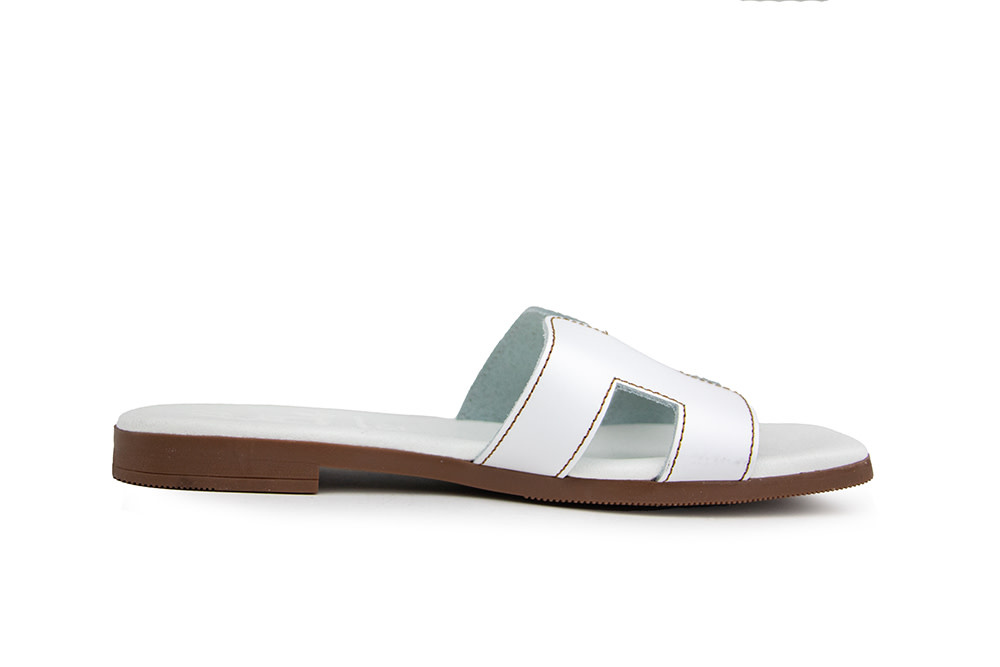 O My Sandals Slipper Blanco White