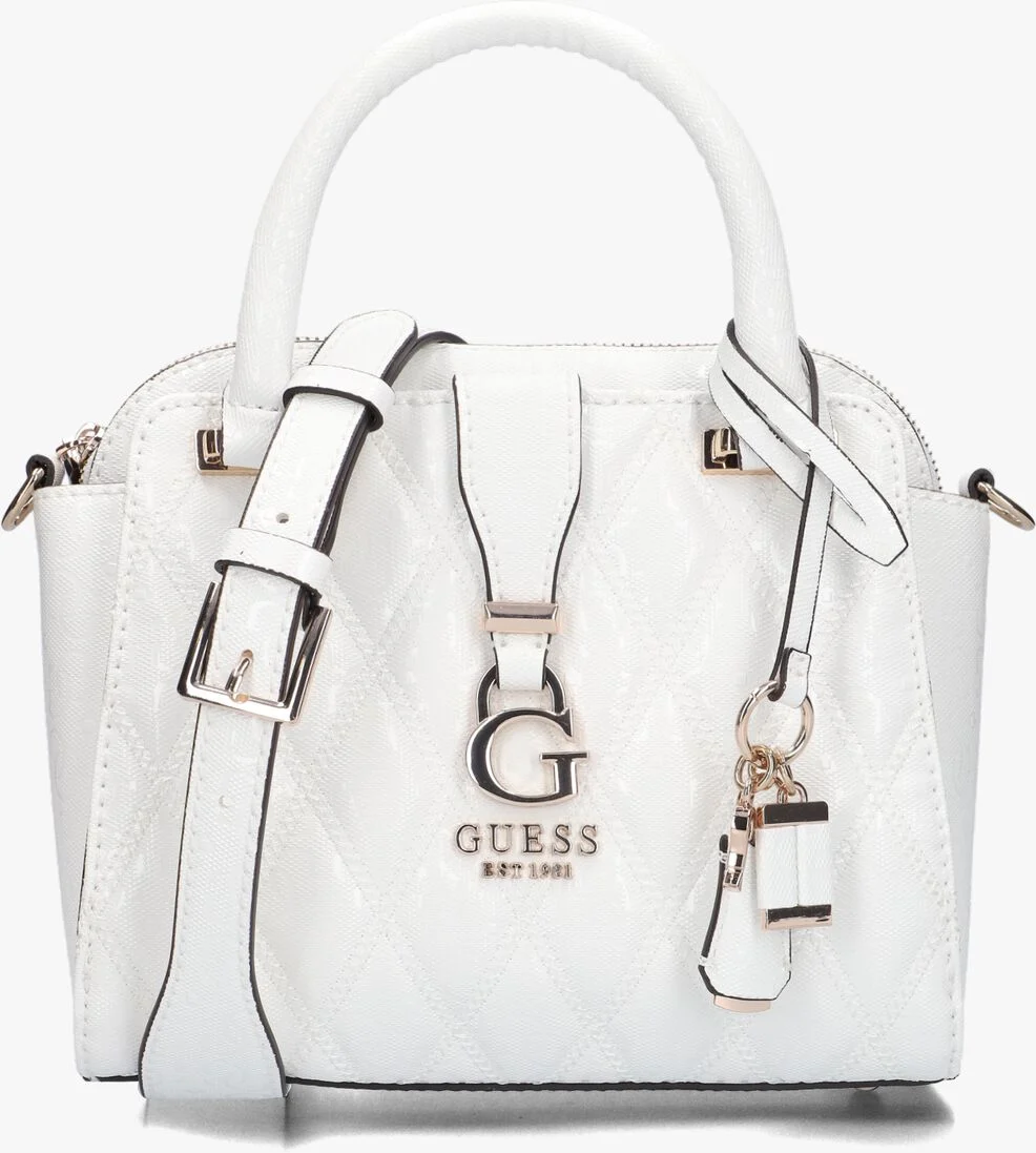 GUESS witte guess schoudertas adi small satchel