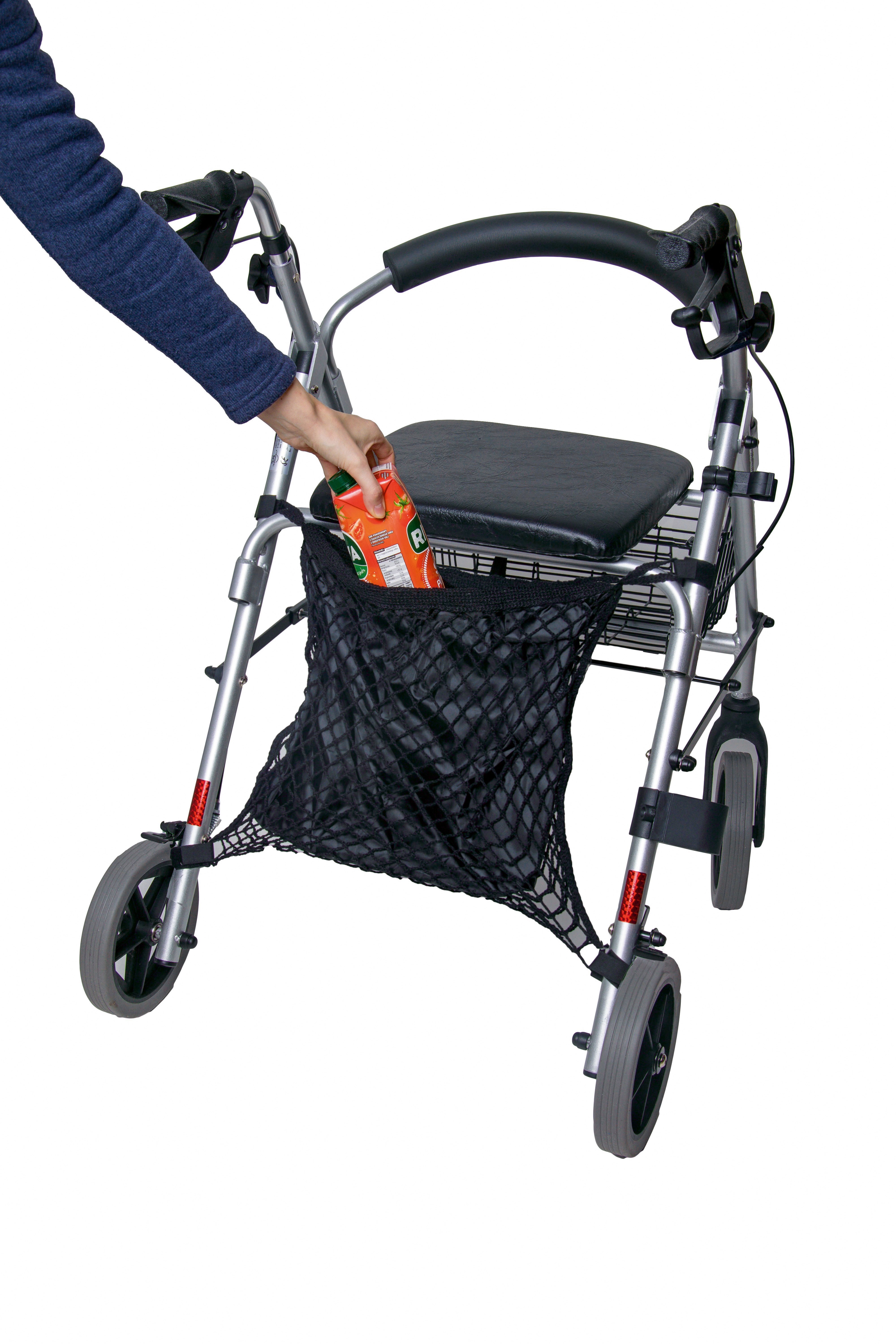 Rollstuhlnetz, Rollatornetz mit Innenfutter, Einkaufsnetz