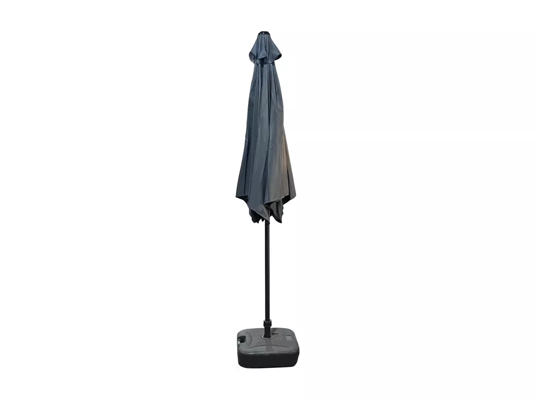 Parasol de jardin ORIENT avec inclinaison réglable en gris foncé, Poids 4,5 kg Dimensions L270 x l270 x H235 cm
