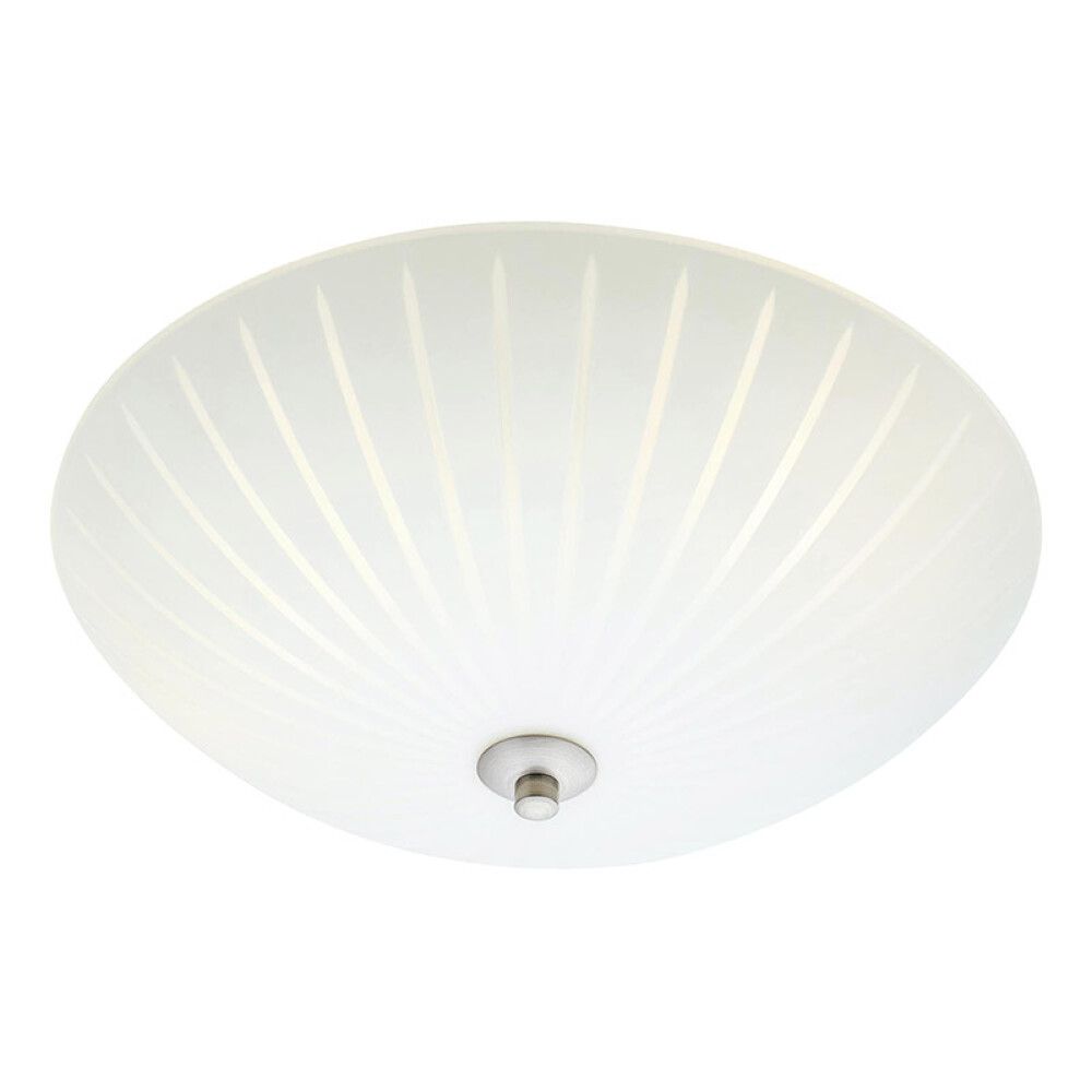 PLAFOND MARKSLÖJD CUT 43CM HVIT/STÅL