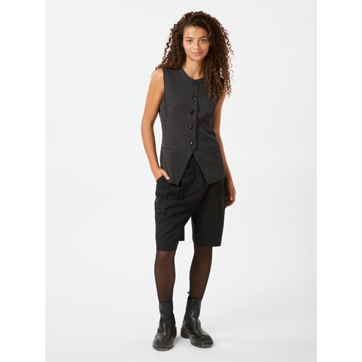 Neo Noir Fabia Structure Vest, Dark Grey, 40