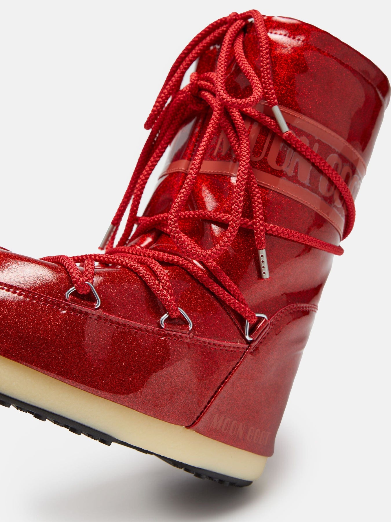 Moon Boot Mb Icon Jr Glitter d001 red