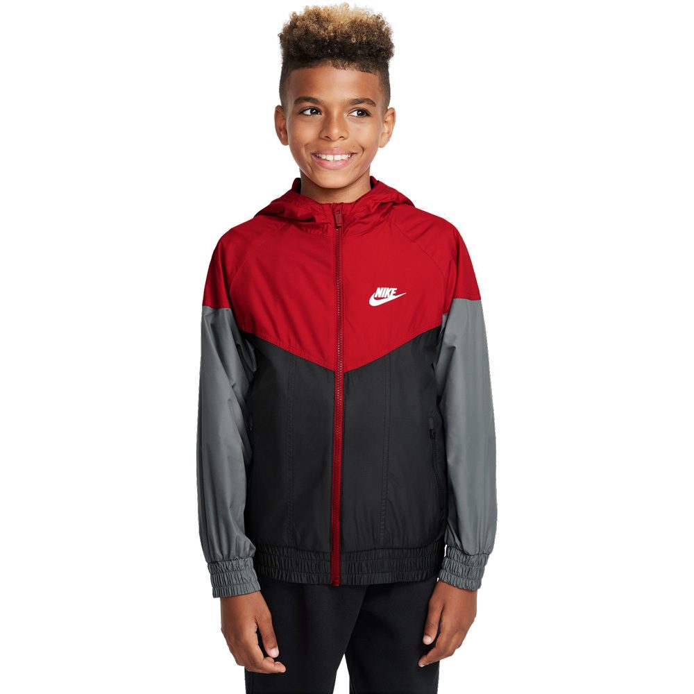 Nike Sportswear Windrunner Repel Jacke Kinder university red