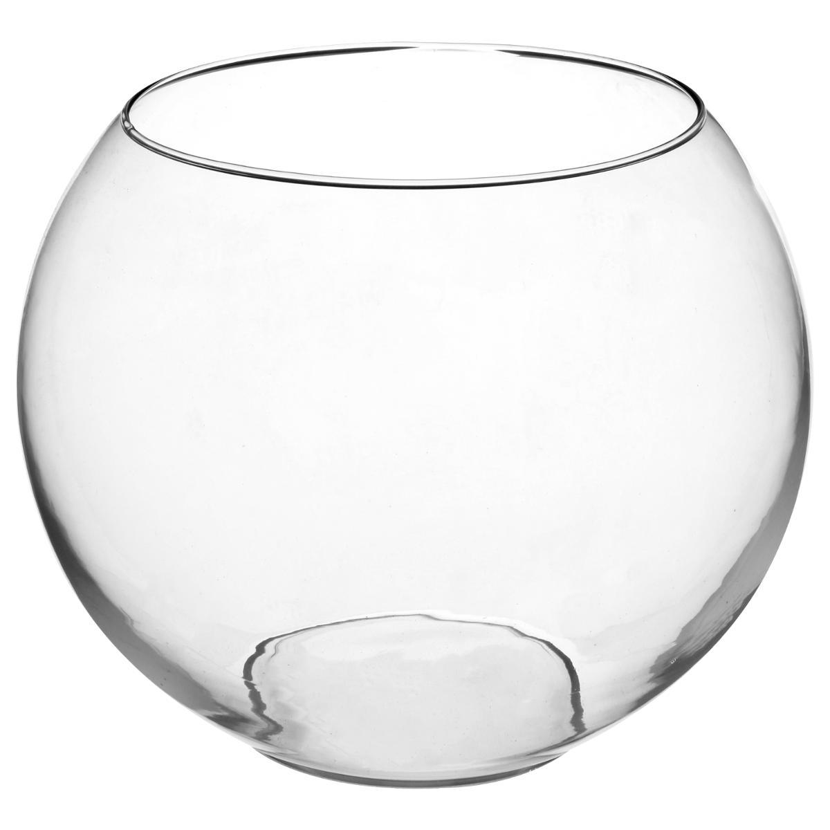 VASE BOULE TRANSPARENT D.25X20CM