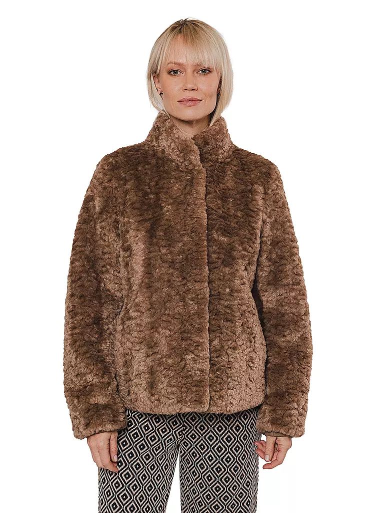 RINO&PELLE Jacke in Felloptik KION camel