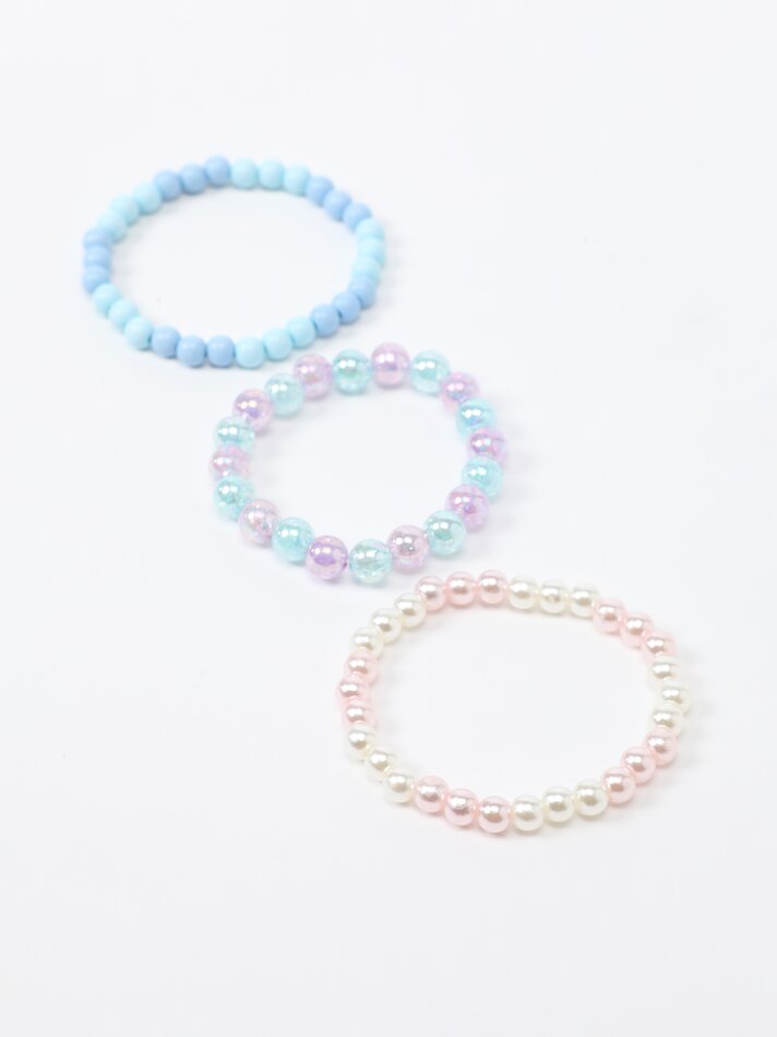 Conjunto de 3 pulseiras com pingentes - Variadas