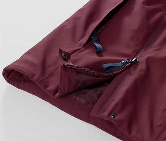 Halfzip-Skijacke, bordeaux