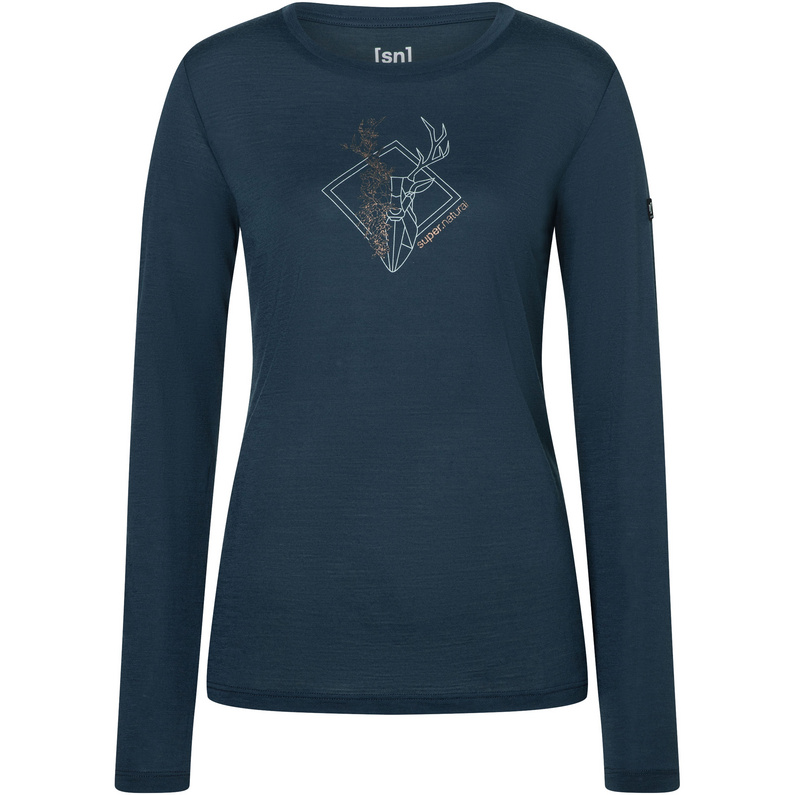 Super.Natural Damen Deer Art Longsleeve
