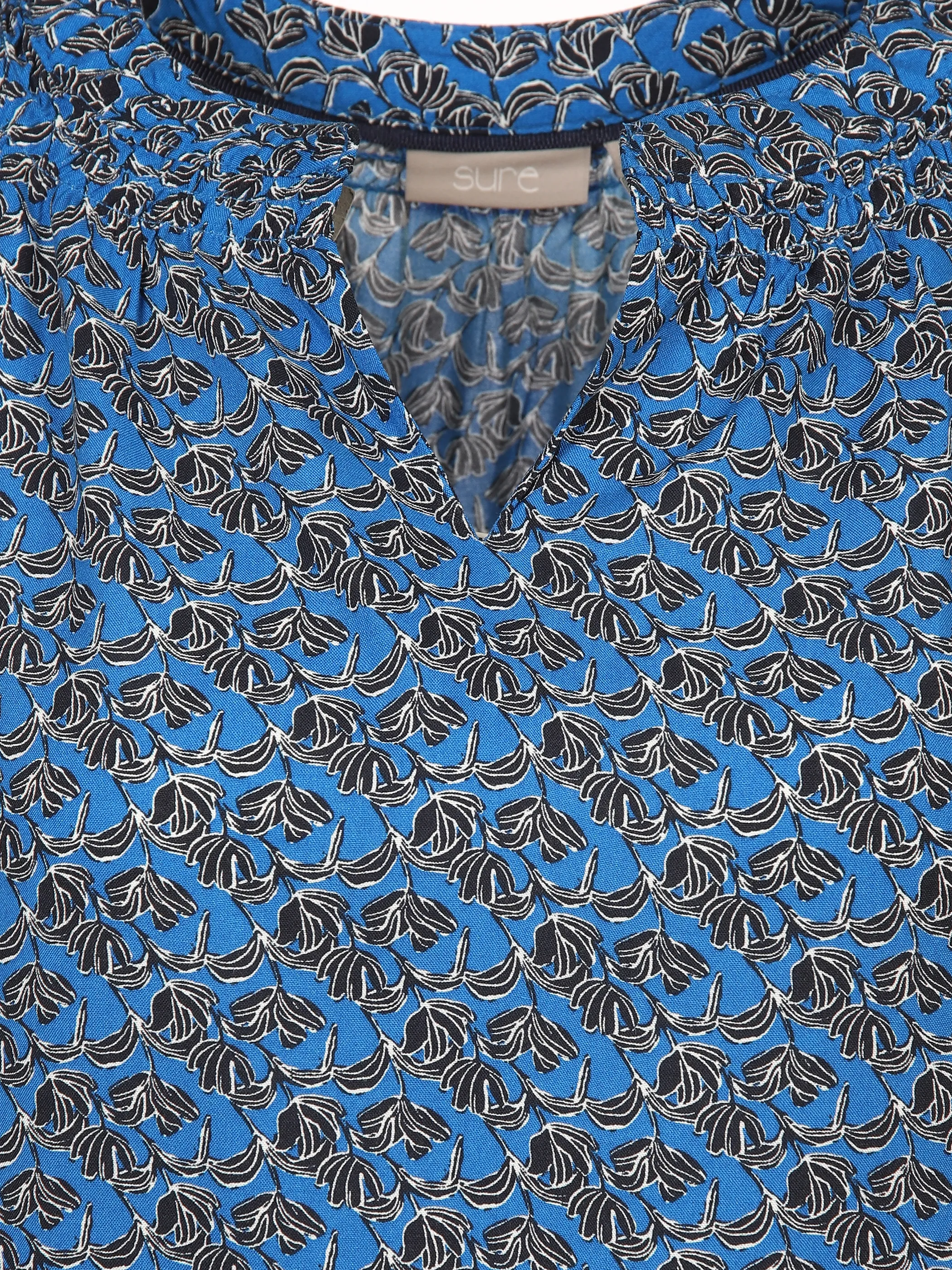 Damen Schlupfbluse mit Alloverprint