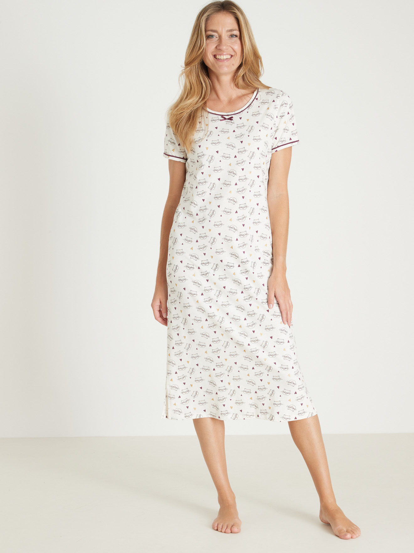 Lot de 2 chemise de nuit longues