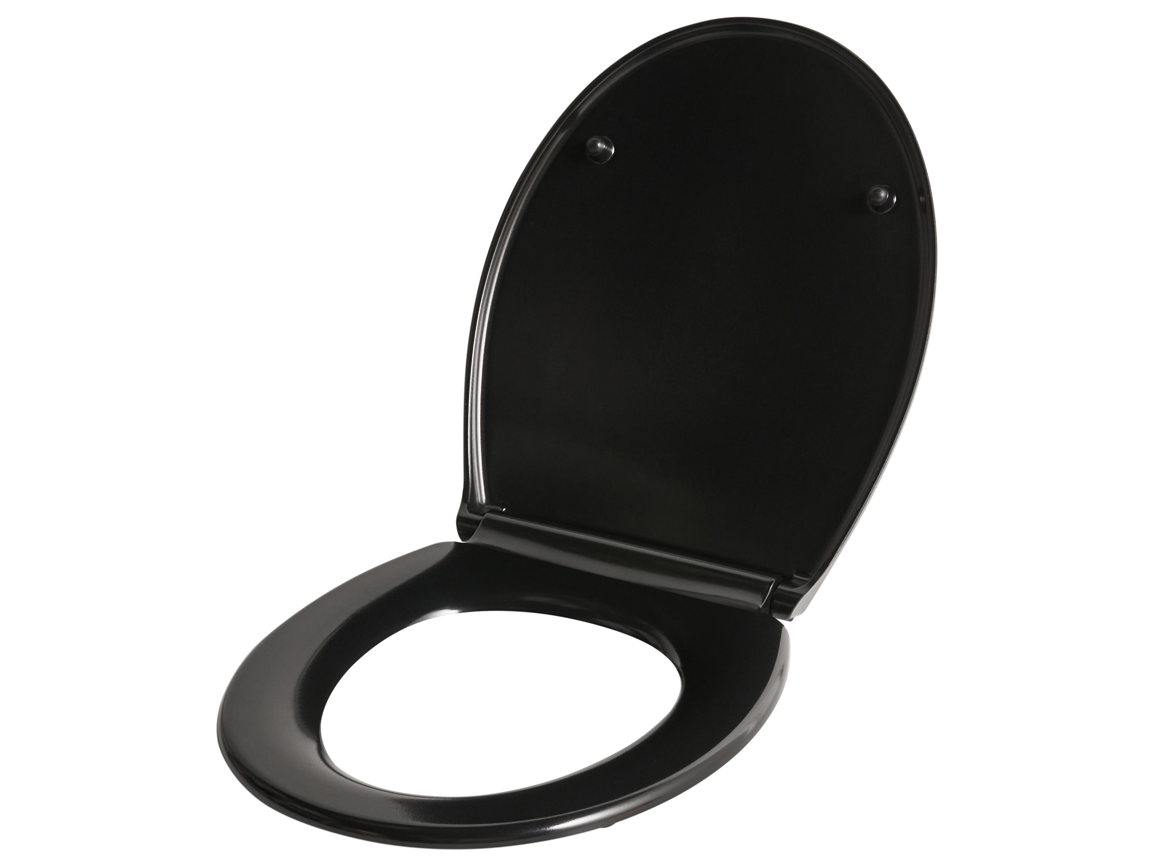 Toiletbril PAPURI soft-close Duroplast Zwart