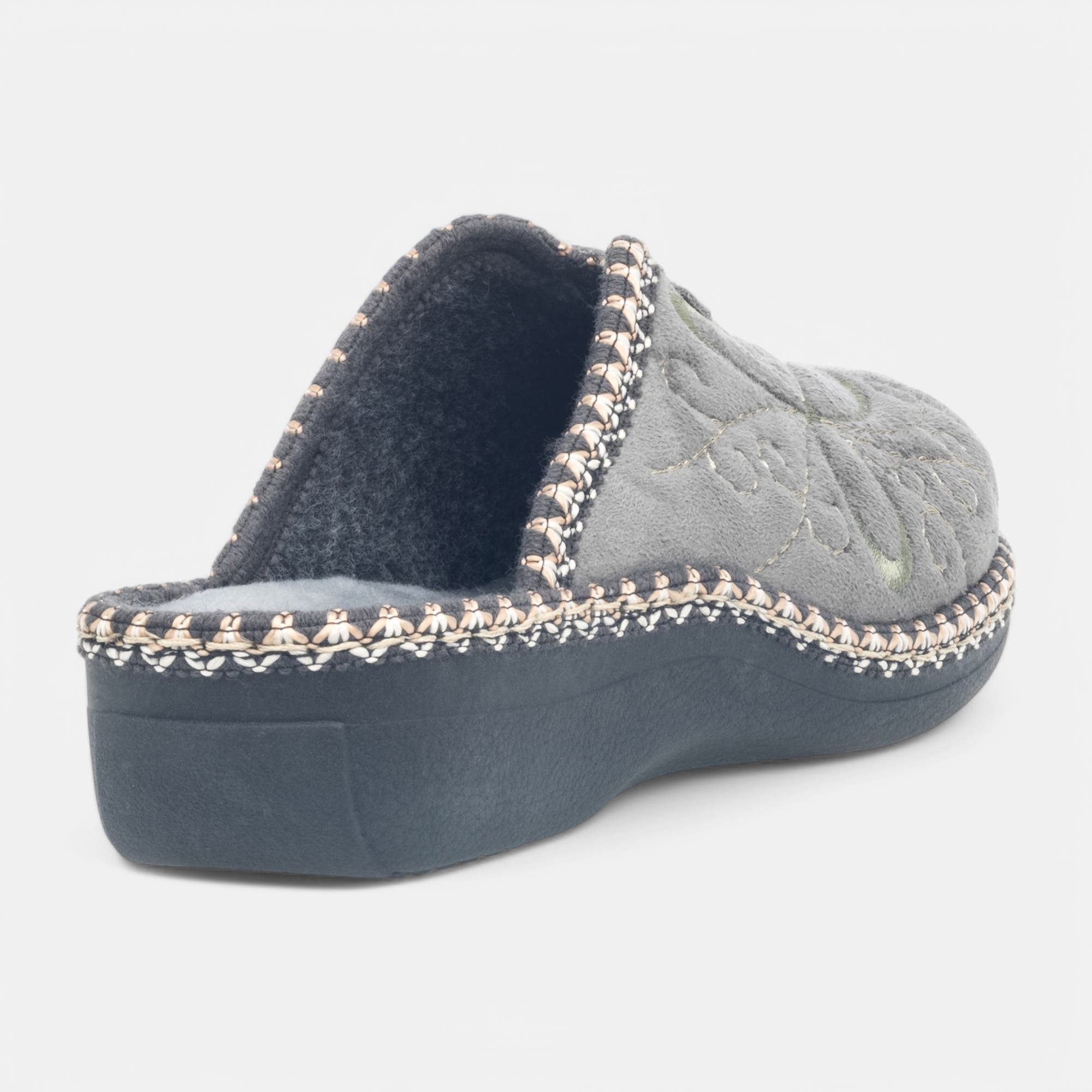 Pantoufles mules Femme kaki