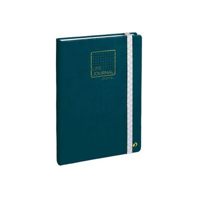 Quo Vadis Life Journal - Carnet de notes 15 x 21 cm - pointillés - bleu canard