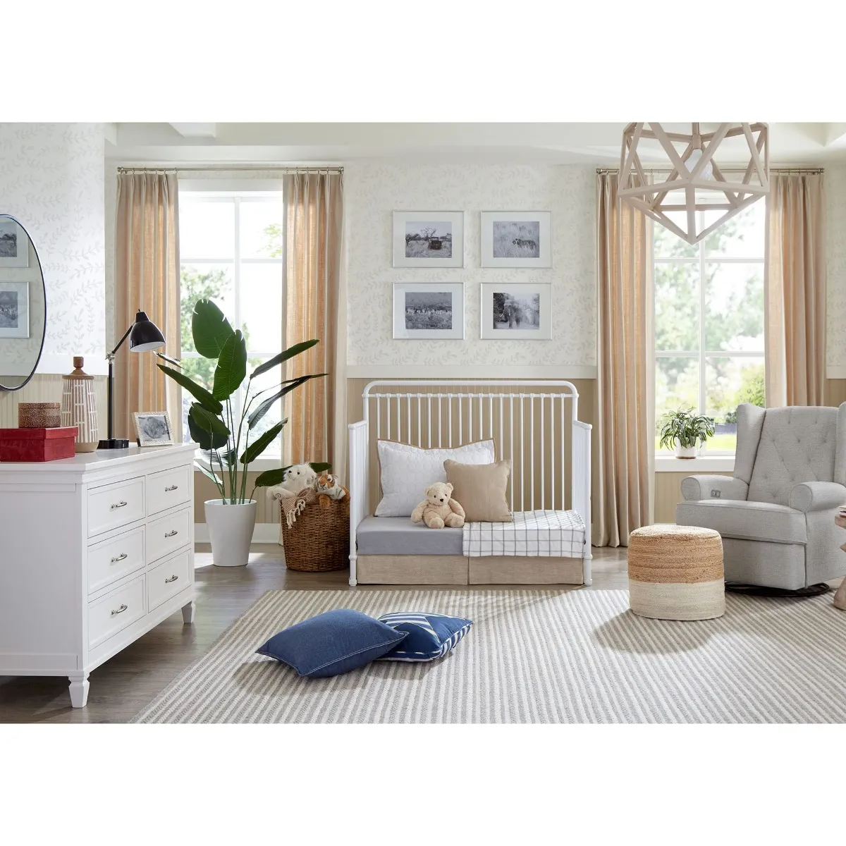Million Dollar Baby Couchette Convertible 4 en 1 Winston - Blanc Lavé