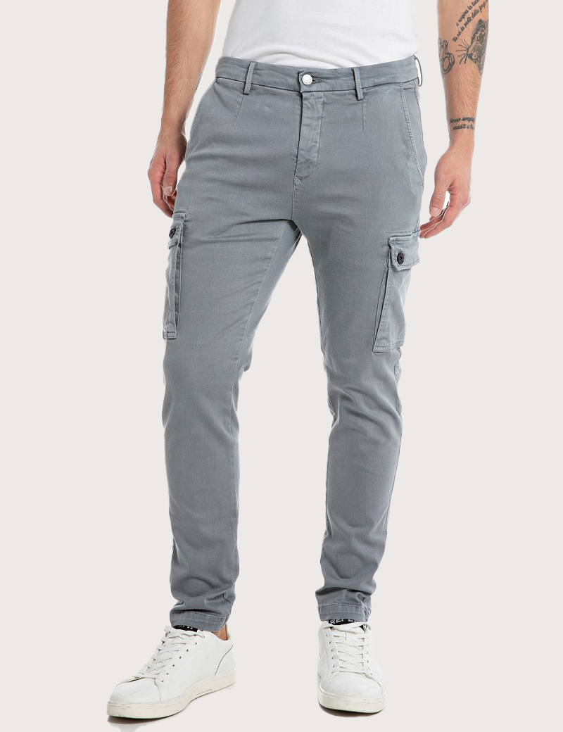 REPLAY PANTALON CARGO HOMME JAAN ARGILE