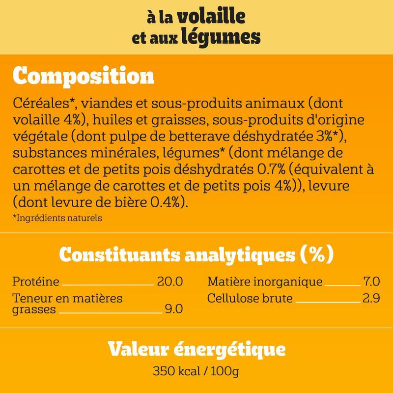Pedigree Adult volaille, légumes