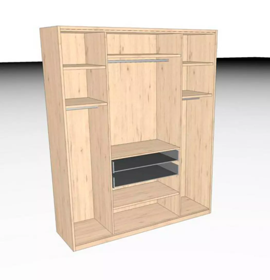 Kleiderschrank DeLuxe 203 x 247 cm