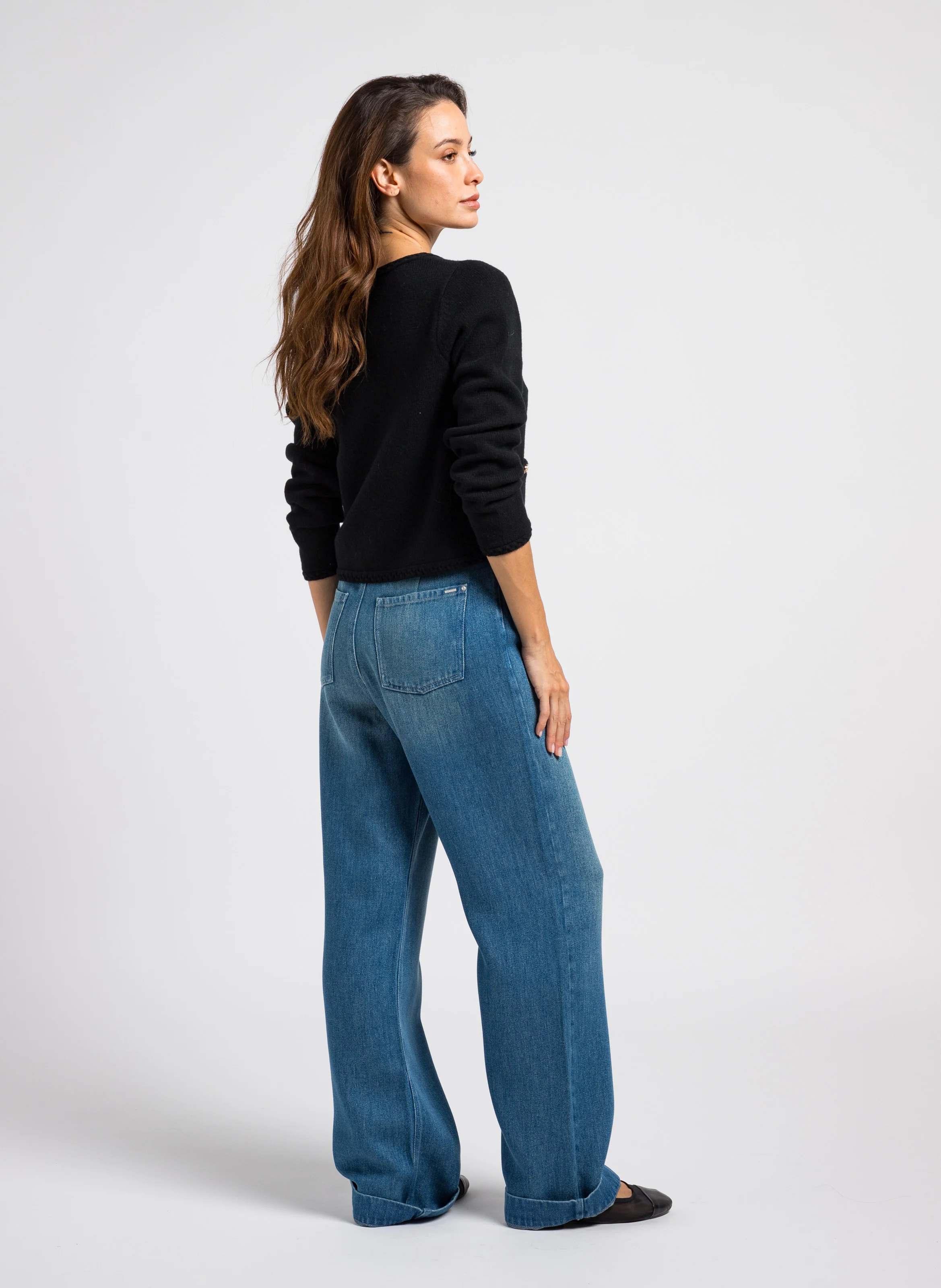 MELLA - Gilet boutonné en laine| Noir