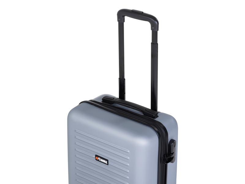 FTM Reisekofferset World Superb 3-teilig, Silbergrau Drei Trolleys unterschiedlicher Grösse