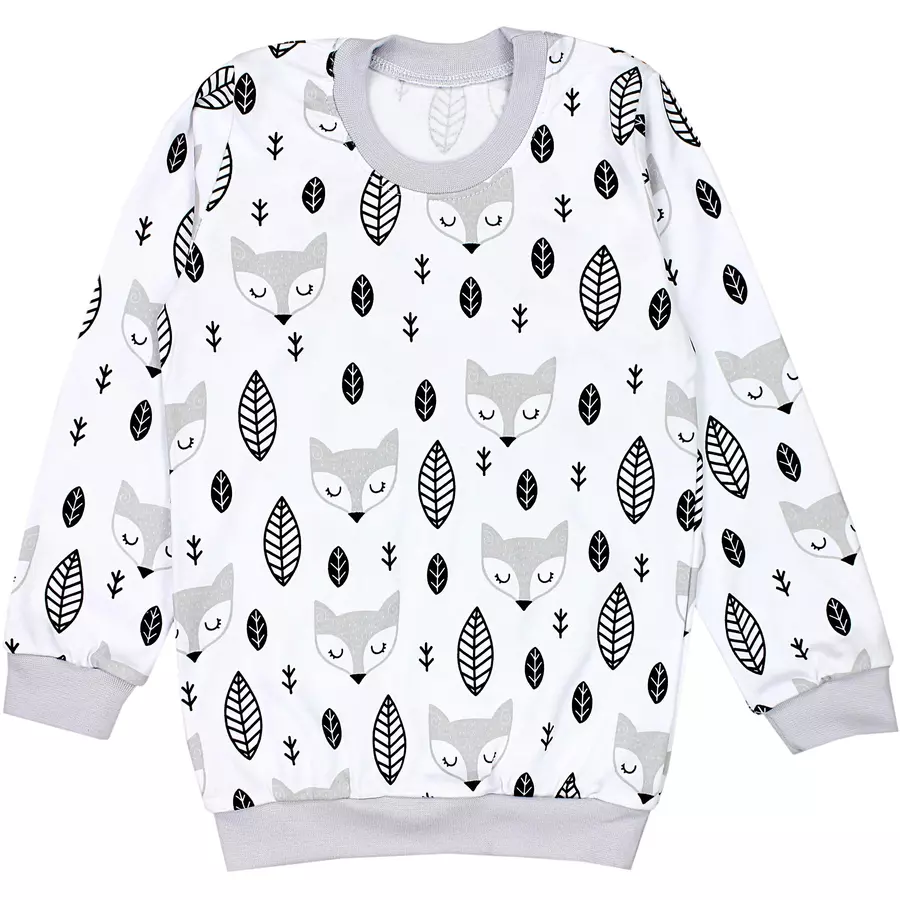 TupTam Kinder Jungen Pyjama Set Langarm 2-teilig grau