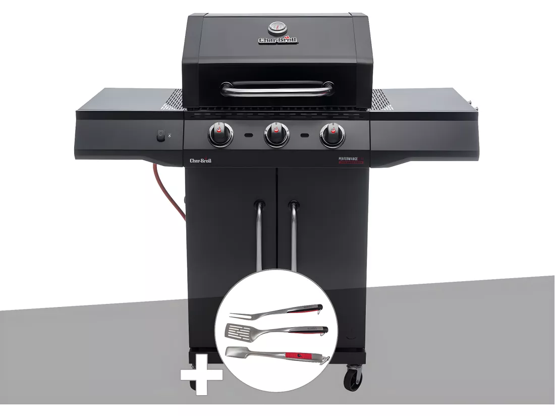 Barbecue à gaz Performance CORE B3 + Kit 3 ustensiles - Char-Broil