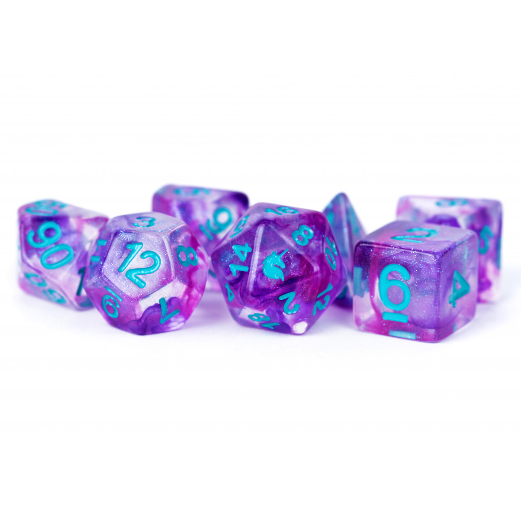 Set de 7 Dés JDR - Licorne