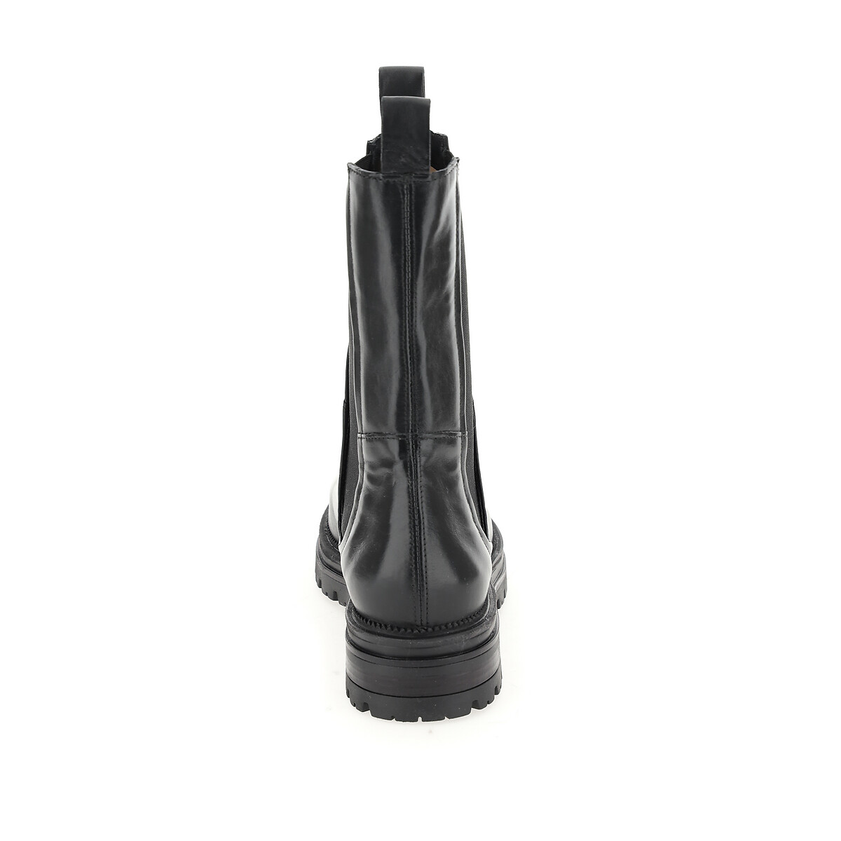 MJUS<br>Botas Chelsea de couro de cano alto