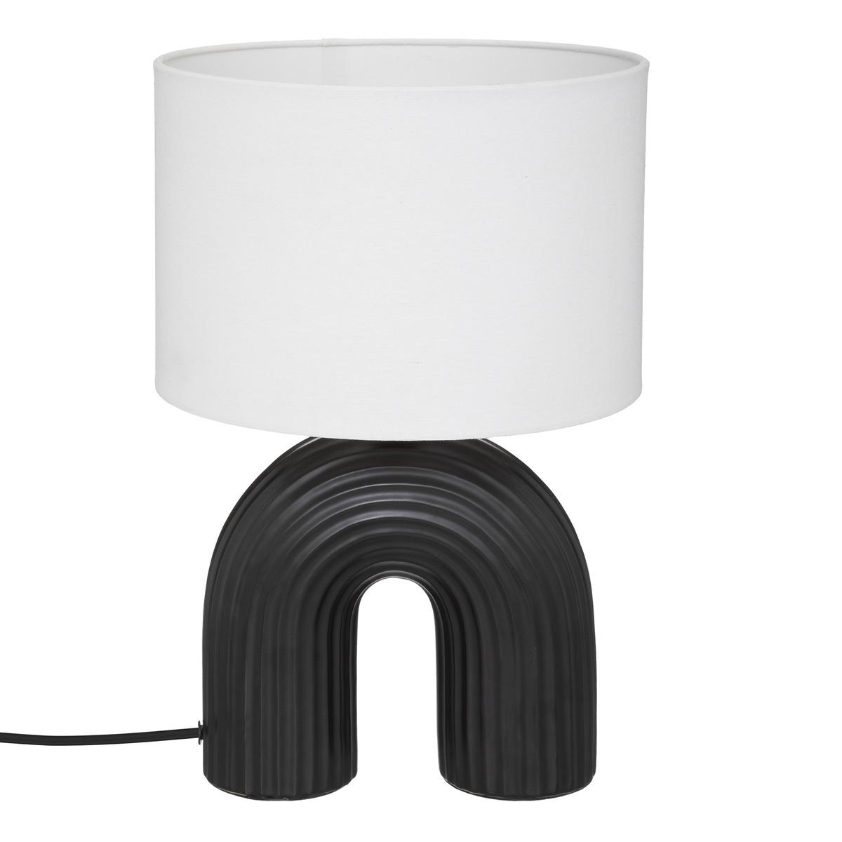 LAMPE SUR PIED EIDEL NOIR H.40.5CM