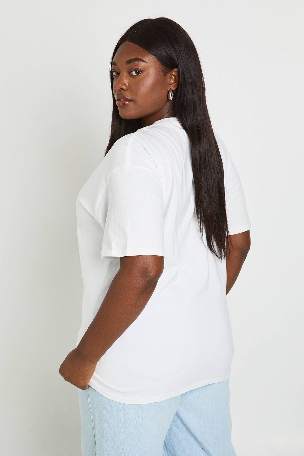 boohoo T-shirt Oversize Grande Taille Disco Occasionnel