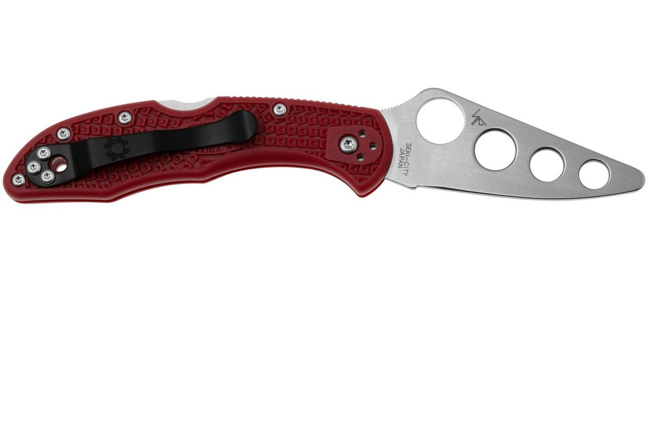 Spyderco Delica 4 Trainer C11TR Red FRN, trainingsmes