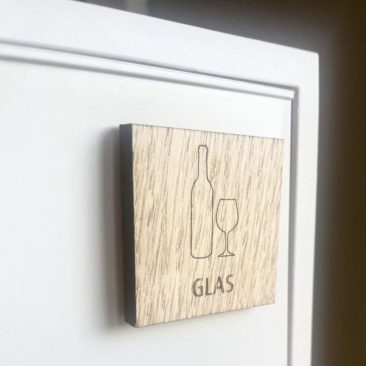 RECOLLECTOR Wooden Labels for Waste Sorting Wooden