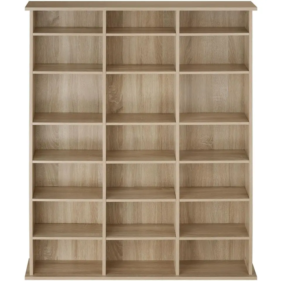 tectake Kast Stevie 105,5x19x136,5cm, Licht Hout, Eiken Sonoma