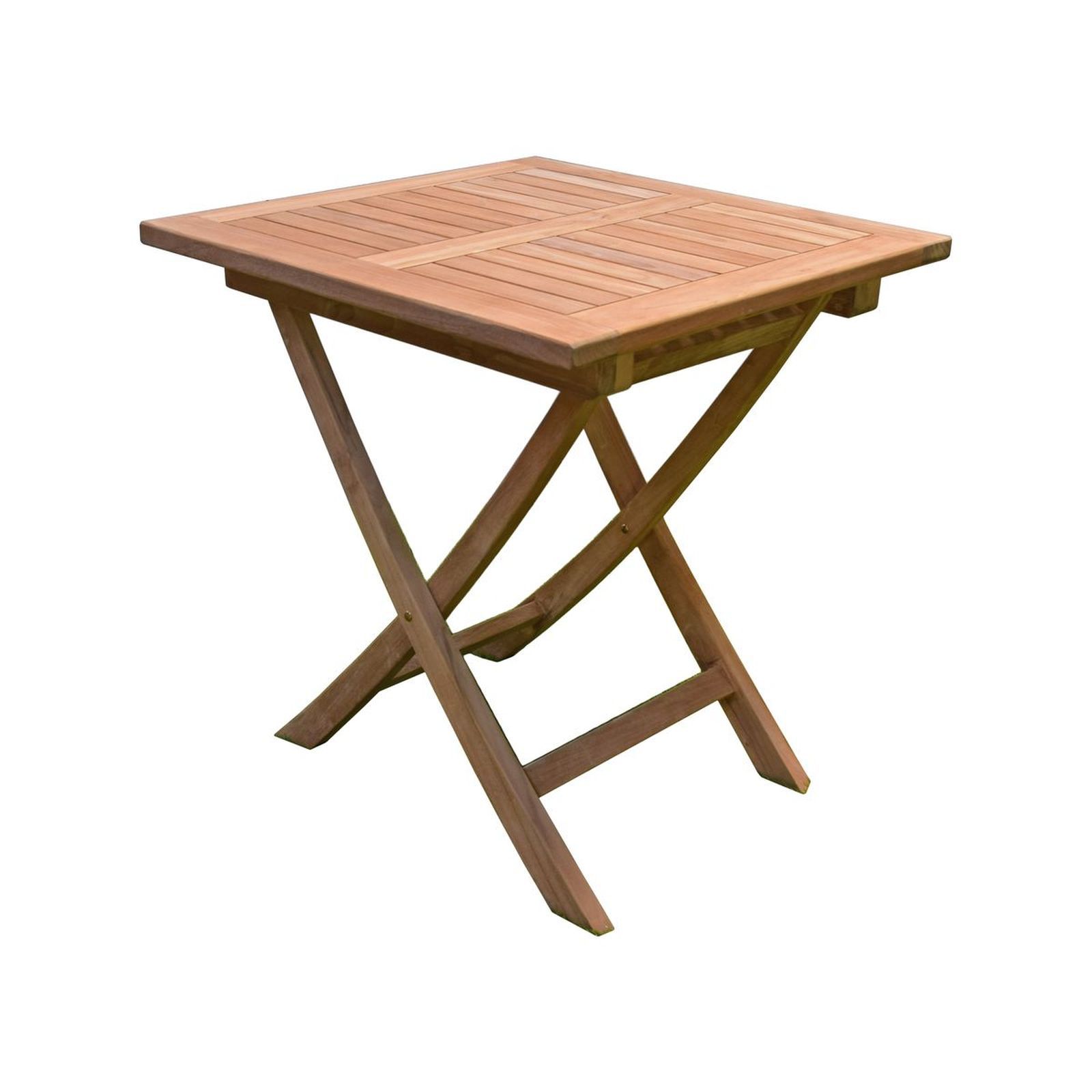 Klapptisch SOLO - Teak Massivholz - 70x70 cm