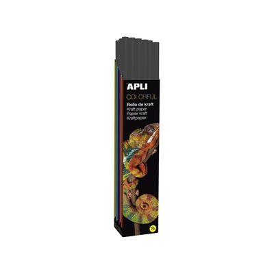 Apli Agipa - Papier cadeau kraft - 100 cm x 3 m - 70 g/m² - noir