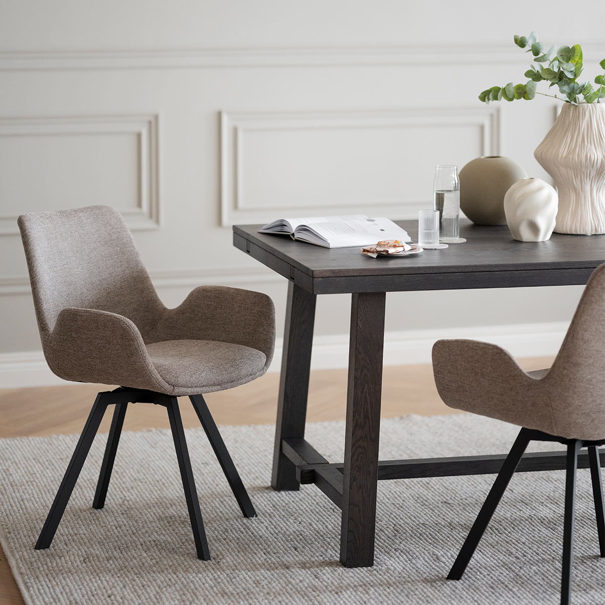 Eettafel Brooklyn Naturel verlengbaar 220 x 95 cm