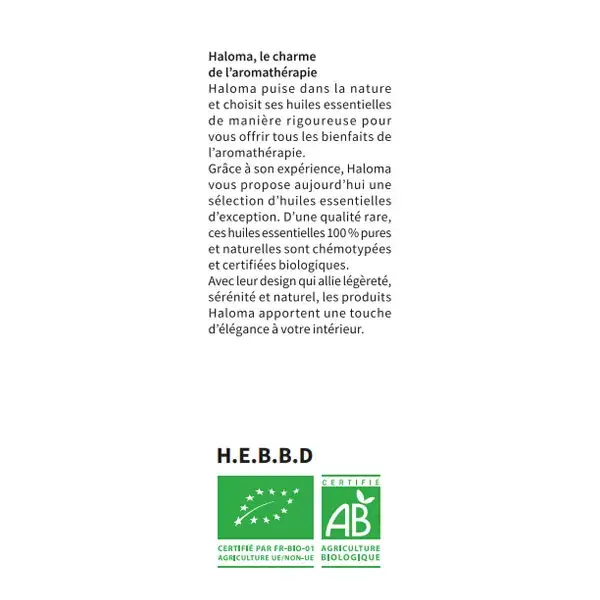 Óleo Essencial de Manjerona Doce Orgânica Haloma 10ml