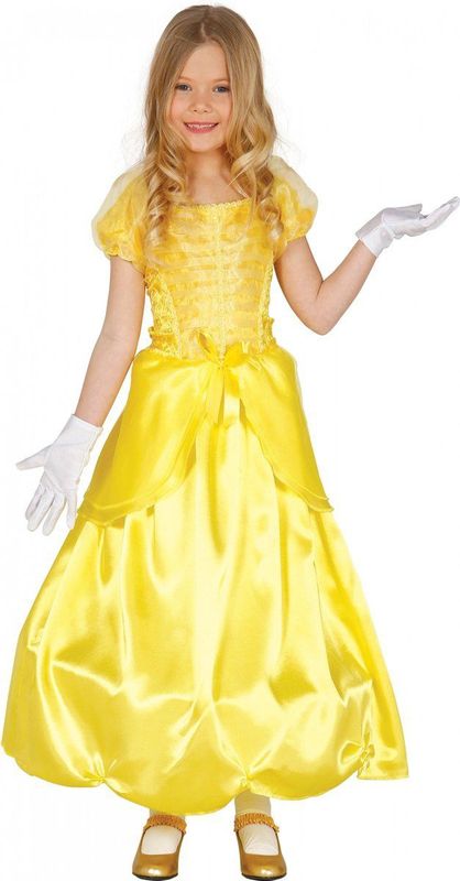 Fiestas Guirca - Kinderkostuum - Sprookjes Prinses - Geel - Verkleedkleding
