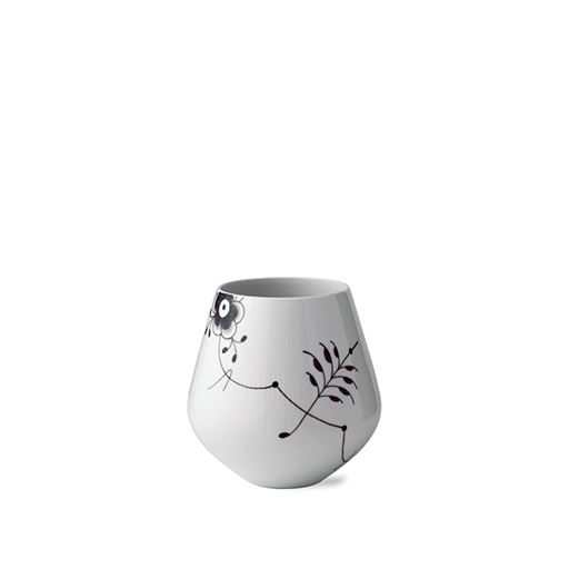 Royal Copenhagen Sort Mega Riflet Vase, 20,5 cm